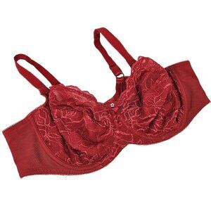 Fayreform Serenade Underwire Bra Red Lace 40DD